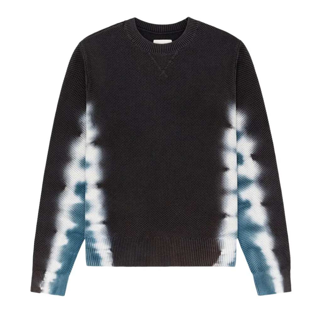 Aime Leon Dore Tie Dye Crewneck Sweater Black Size SMALL